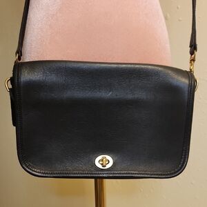 Coach Black Leather Crossbody Bag
